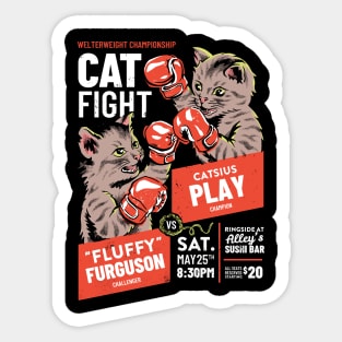 Cat Fight - Dark Sticker